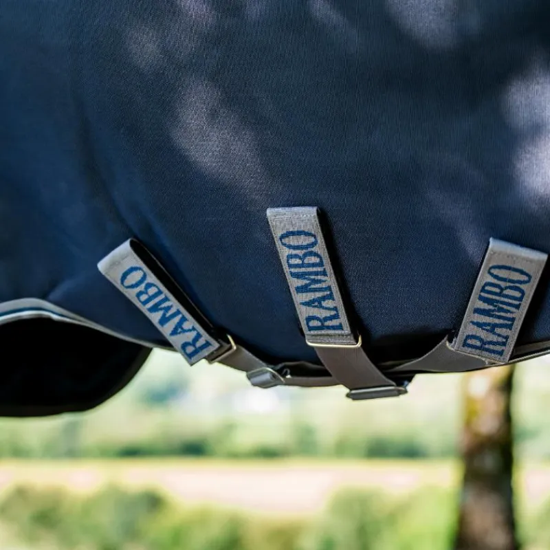 Couvertures Et Chemises*Horseware - Couverture d'extérieur Rambo Plus Turnout / thunderstorm grey/ argent 100g Marine