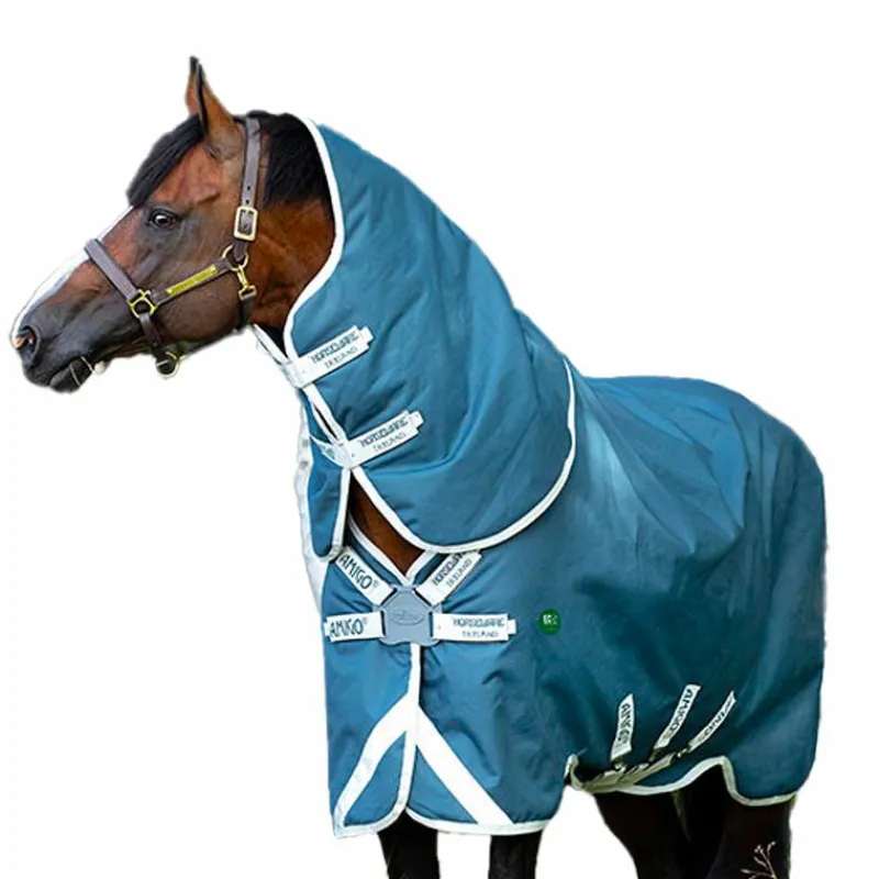 Couvertures Et Chemises*Horseware - Couverture d'extérieur Ameco Bravo 12+ cheval avec couvre-cou 250g Bleu