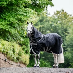 Couvertures Et Chemises*Horseware - Couverture d'extérieur Amigo Bravo 12 Plus Bundle / titanium grey/ argent (50g + 100g + 200g) Noir