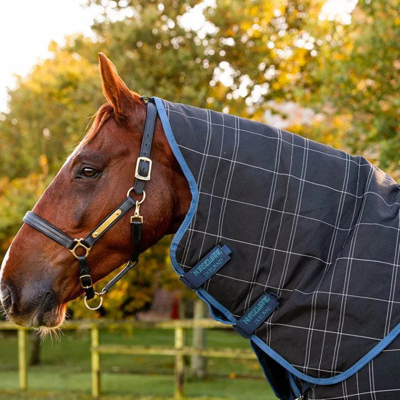 Couvertures Et Chemises*Horseware - Couverture d'extérieur Rhino Plus à carreaux 250g Marine