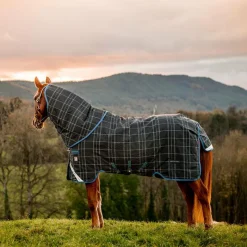 Couvertures Et Chemises*Horseware - Couverture d'extérieur Rhino Plus à carreaux 250g Marine