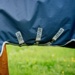 Couvertures Et Chemises*Horseware - Couverture d'extérieur Amigo Bravo 12 Plus Turnout / titanium grey/ argent 400g Marine