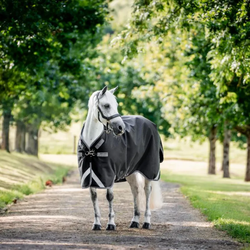 Couvertures Et Chemises*Horseware - Couverture d'extérieur Rambo Turnout VL / thunderstorm gris/ argent 450g Noir