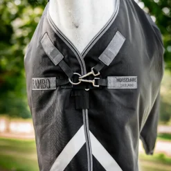 Couvertures Et Chemises*Horseware - Couverture d'extérieur Rambo Turnout VL / thunderstorm gris/ argent 450g Noir