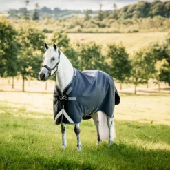 Couvertures Et Chemises*Horseware - Couverture d'extérieur Rambo Turnout / thunderstorm gris/ argent 50g Marine