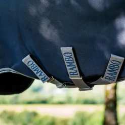 Couvertures Et Chemises*Horseware - Couverture d'extérieur Rambo Turnout / thunderstorm gris/ argent 50g Marine