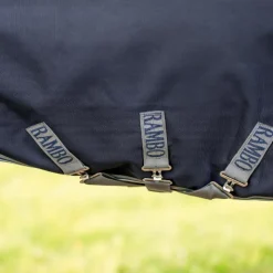 Couvertures Et Chemises*Horseware - Couverture d'extérieur Rambo Turnout / thunderstorm gris/ argent 50g Marine