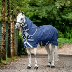 Couvertures Poneys|Couvertures Et Chemises*Horseware - Couverture d'extérieur Rhino Plus Pony Turnout / titanium grey/ classic blue 0g Marine
