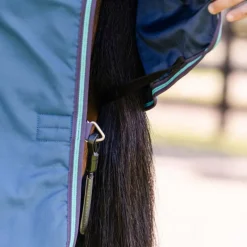 Discount - Couverture d'extérieur Rhino Turnout / gris/ aqua 100g Couvertures Et Chemises