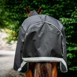 Sale - Couverture d'extérieur Rambo Plus Turnout / thunderstorm grey/ argent 100g Couvertures Et Chemises