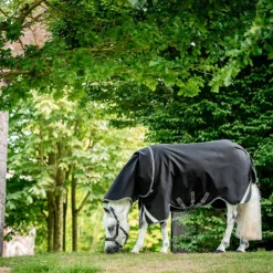 Sale - Couverture d'extérieur Rambo Plus Turnout / thunderstorm grey/ argent 100g Couvertures Et Chemises
