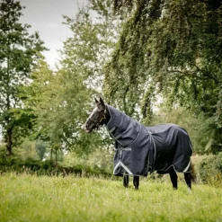 Outlet - Couverture d'extérieur Rambo Optimo Plus Turnout Bundle / thunderstorm grey/ argent (0g + 400g) Couvertures Et Chemises