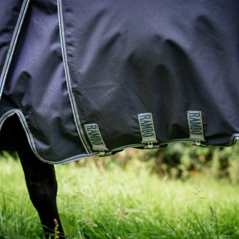 Outlet - Couverture d'extérieur Rambo Optimo Plus Turnout Bundle / thunderstorm grey/ argent (0g + 400g) Couvertures Et Chemises