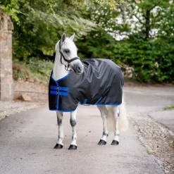 Couvertures Poneys|Couvertures Et Chemises*Horseware - Couverture d'extérieur Amigo Ripstop Pony Turnout / classic blue 0g Noir