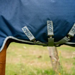 Online - Couverture d'extérieur Amigo Bravo Plus Turnout marine/ titanium grey/ argent 50g Couvertures Et Chemises