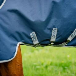 Online - Couverture d'extérieur Amigo Bravo Plus Turnout marine/ titanium grey/ argent 50g Couvertures Et Chemises