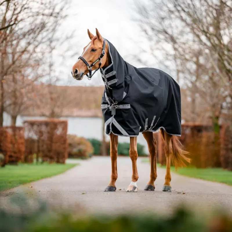 Couvertures Et Chemises*Horseware - Couverture d'extérieur Amigo Bravo Integrated Turnout / titanium grey/ argent 50g Noir