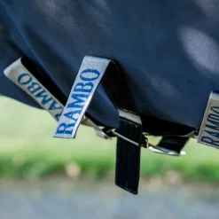 Hot - Couverture d'extérieur Rambo Turnout VL / thunderstorm gris/ argent 450g Couvertures Et Chemises