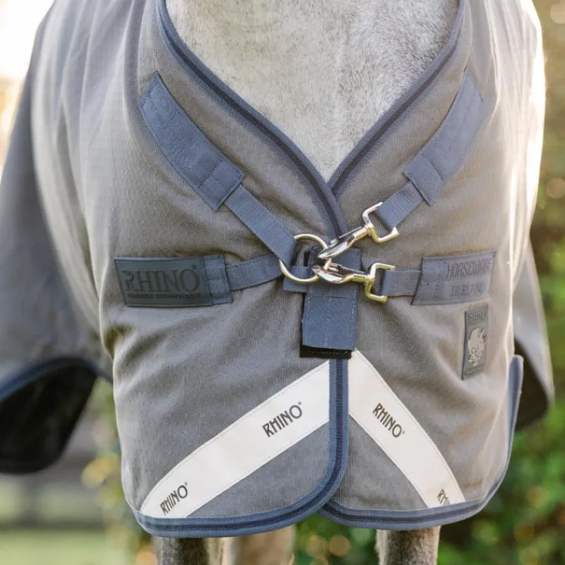 Online - Couverture d'extérieur Rhino HexStop Plus Pony / indigo/ marine 250g Couvertures Poneys|Couvertures Et Chemises