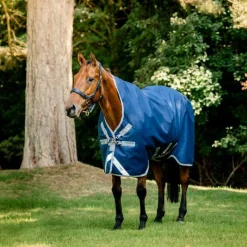 Couvertures Et Chemises*Horseware - Couverture d'extérieur Amigo Bravo 12 Wug Lite / titanium grey/ argent 0g Marine