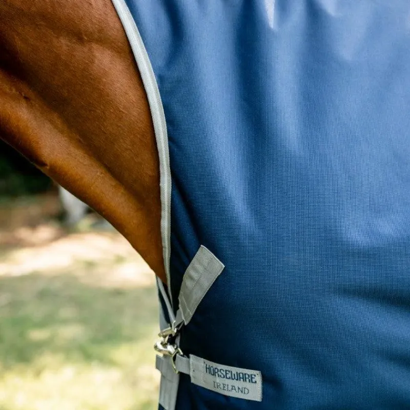 Couvertures Et Chemises*Horseware - Couverture d'extérieur Amigo Bravo 12 Wug Lite / titanium grey/ argent 0g Marine