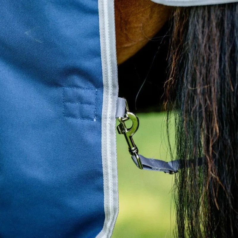 Couvertures Et Chemises*Horseware - Couverture d'extérieur Amigo Bravo 12 Wug Lite / titanium grey/ argent 0g Marine