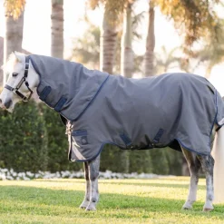 Couvertures Poneys|Couvertures Et Chemises*Horseware - Couverture d'extérieur Rhino HexStop Plus Pony / indigo/ marine 0g Gris