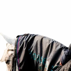 Couvertures Poneys|Couvertures Et Chemises*Horseware - Couverture imperméable de monte Rambo Mack in a Sack / marine/ gris Bordeaux
