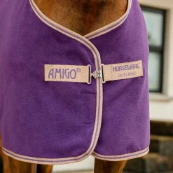 Couvertures Et Chemises*Horseware - Couverture polaire Amigo Fleece Cooler winterberry et taupe Violet
