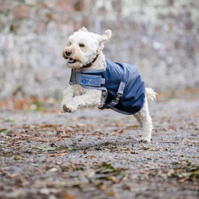 Hot - Couverture pour chien Ionic Therapy imperial blue/ argent/ marine 50g Manteaux
