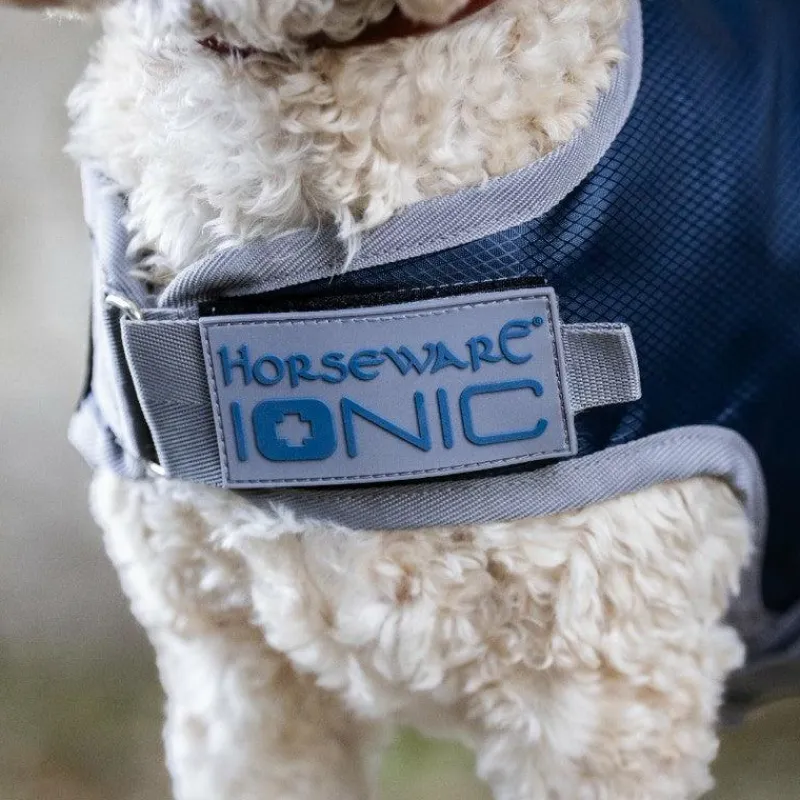 Hot - Couverture pour chien Ionic Therapy imperial blue/ argent/ marine 50g Manteaux