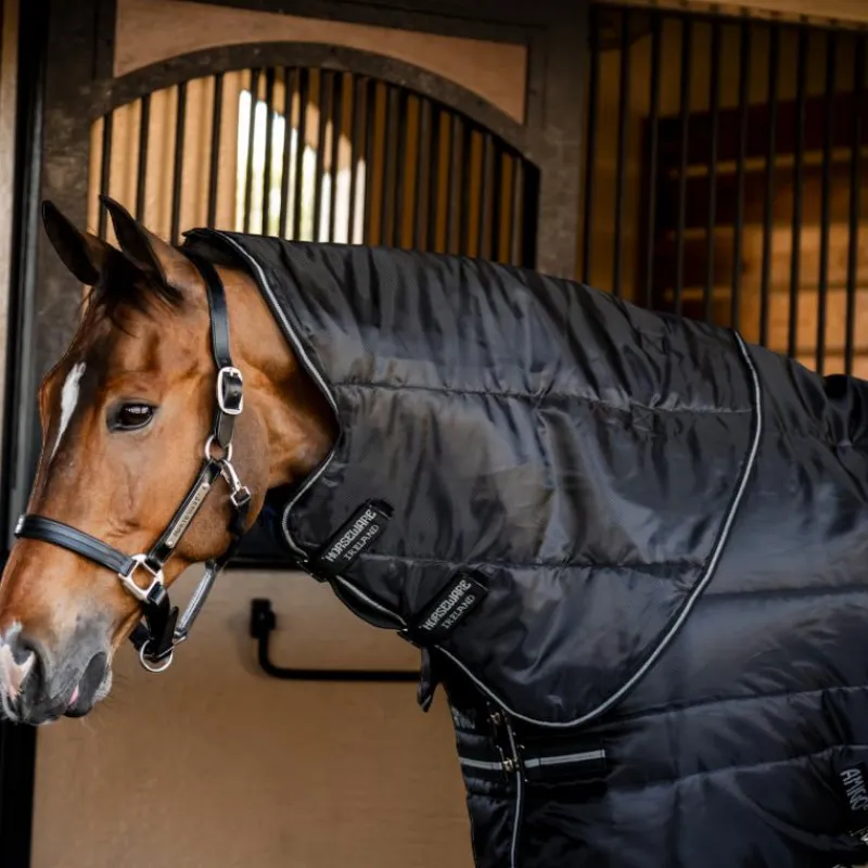 Couvertures Et Chemises*Horseware - Couvre-cou Amigo Ripstop Insulator Stable / argent 200g Noir