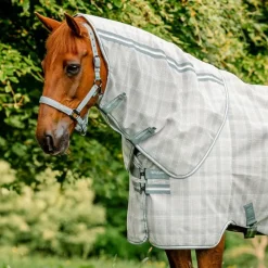 Couvertures Et Chemises*Horseware - Couvre-cou anti-mouches Newmarket witney charcoal Gris