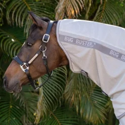Couvertures Et Chemises*Horseware - Couvre-cou anti-mouches Amigo Bug Buster argent/ titanium grey/ argent Gris