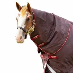 Sale - Couvre-cou pour couverture Amigo Bravo 12 Original rouge/ or 150g Couvertures Poneys|Couvertures Et Chemises