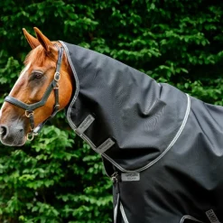 Couvertures Et Chemises*Horseware - Couvre-cou Rambo Supreme / thunderstorm grey/ argent 250g Noir