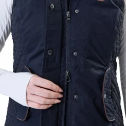Pulls Et Gilets*Horseware - Gilet sans manches femme Newmarket Marine