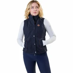 Pulls Et Gilets*Horseware - Gilet sans manches femme Newmarket Marine