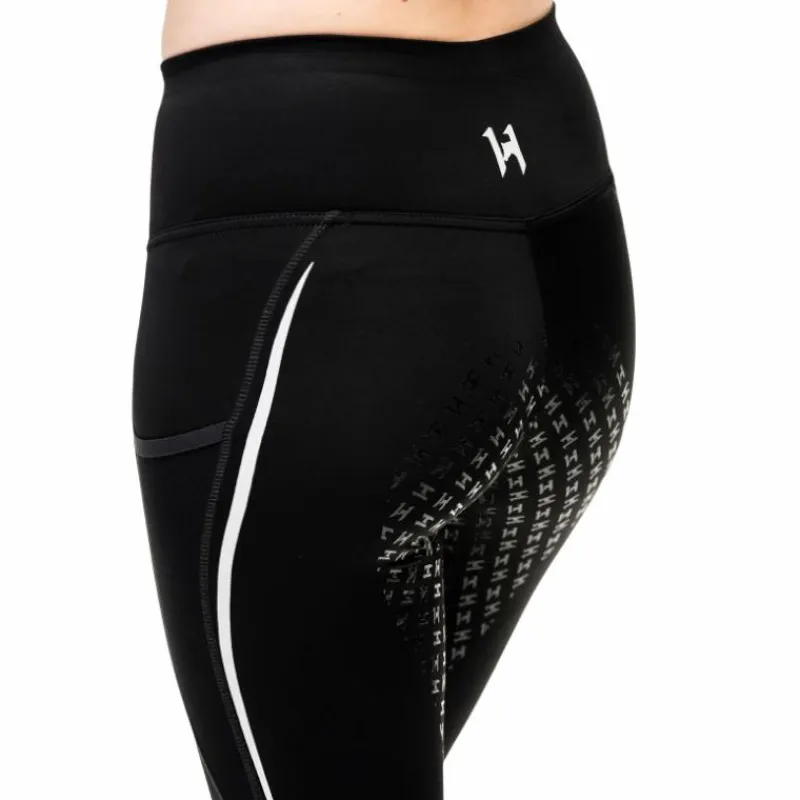 Leggings D'Équitation*Horseware - Legging d'équitation femme Formfit Winter full grip Noir