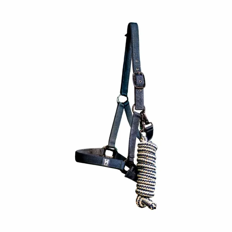 New - Licol et longe Newmarket witney navy Licols Poneys|Ensembles Licols Et Longes