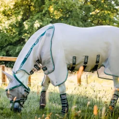 New - Masque anti-mouches Rambo plus avoine/ vert Masques Anti-Mouches Poneys|Masques Anti-Mouches