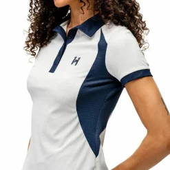 Polos Et Chemises*Horseware - Polo manches courtes femme Vital light grey Gris