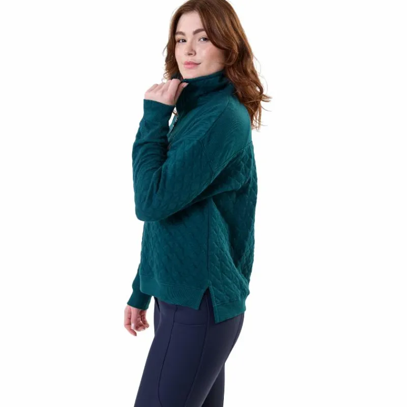 Pulls Et Gilets*Horseware - Sweat manches longues femme Liberty Winter dynasty green Vert