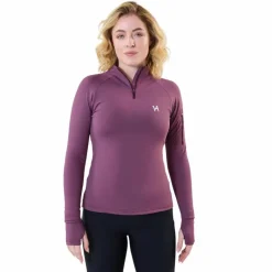 Sale - Sweat manches longues femme Strive Winter 1/4 Zip celestial purple Pulls Et Gilets