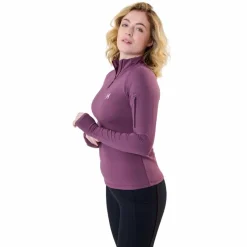 Sale - Sweat manches longues femme Strive Winter 1/4 Zip celestial purple Pulls Et Gilets