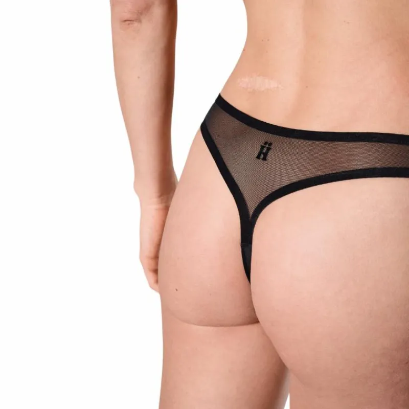 Sous-Vêtements*Hästko - Culotte String n°19 Noir