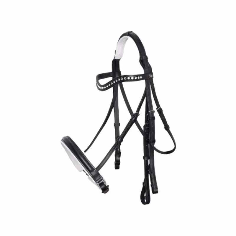 Brides*Imperial Riding - Bride avec rênes Layla / blanc Noir