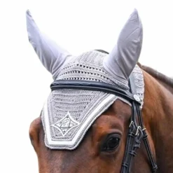 Best - Bonnet chevaux Écusson clair et blanc Bonnets Pour Chevaux