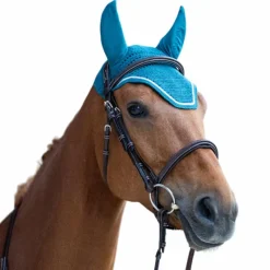 Bonnets Pour Chevaux*Jump'In - Bonnet pour chevaux Balthazar lagon/ lurex Bleu