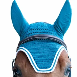 Sale - Bonnet pour chevaux Balthazar lagon/ blanc Bonnets Pour Chevaux